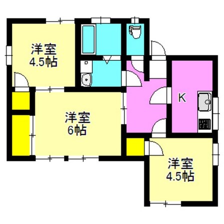 倉賀野駅 徒歩32分 1階の物件間取画像